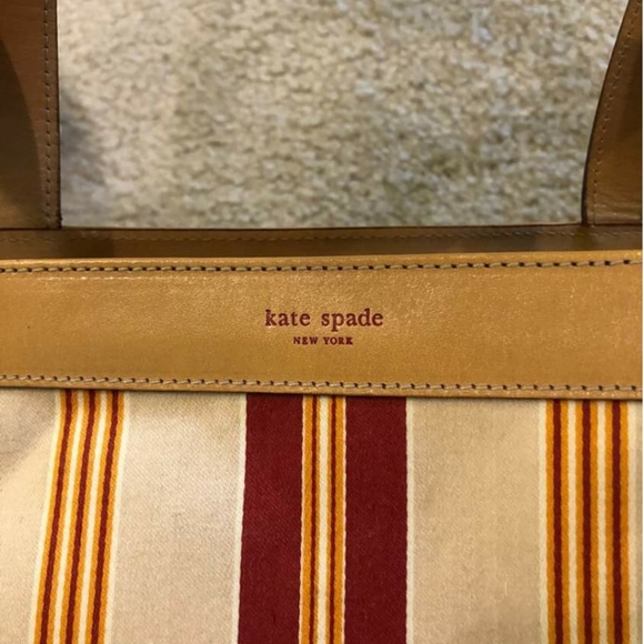 KATE SPADE SUMMER MONTEREY STRIPE TOTE BAG * - Picture 6 of 9